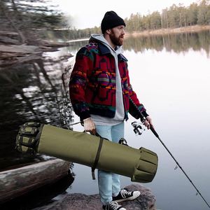 Free sample Durable Fishing Rod & Reel Organizer Bag Travel <b>Carry</b> <b>Case</b> Bag- Holds 5 Poles & Tackle - Product Image 6