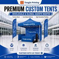 Stand de marché portable pour événements en plein air, tente d'exposition pour salons professionnels avec logo personnalisé