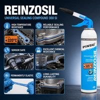 Sealant Silikon RTV Temperatur Tinggi Satu Komponen Pembuat Gasket Otomotif untuk Penyegelan Mesin, Gearbox, dan Flensa