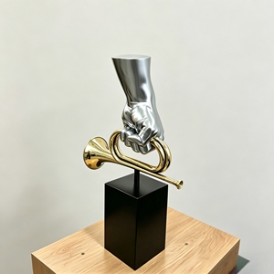 Artisanat moderne en fibre de verre personnalisé, petites sculptures en résine de fibre de verre pour la décoration extérieure de jardin, sculpture animale, étanche, art 3D - Product Image 4
