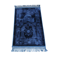 Anti-Rutsch-Teppich Weicher, seidig, glatter, synthetischer Teppich für Schlafzimmer Shaggy Carpet Exquisiter tragbarer Moschee teppich Hochwertig nach Maß