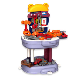 Kit d'outils de réparation pour enfants avec sac à dos convertible, jouets d'imitation, établi et valise - Product Image 6