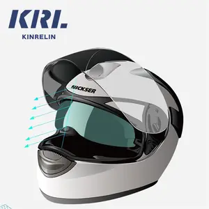 Visera transparente Universal para casco de motocicleta, lente de protección, inserto antiniebla, pegatina impermeable