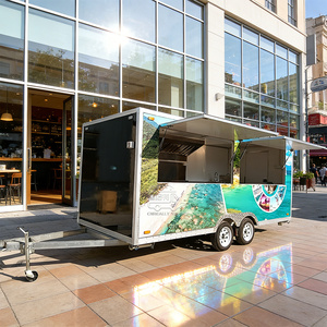 OEM <b>Small</b> Kiosk Business Malaysia Pizza Van Trailer Food Grilling Cart <b>For</b> Sale - Product Image 1