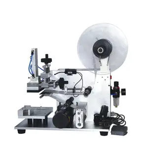 MT60 Semi-automatic Flat Label machine and pneumatic surface labeling machine labeler