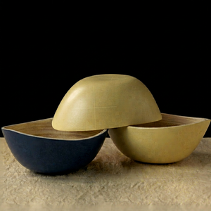 Tazón Bajo de Bambú Coreano Ecológico Desechable, Vajilla de Bambú Hecha a Mano, Juego de Platos Clásicos Vietnamitas para Cocina, Tazón para Fiestas Thanh - Product Image 1