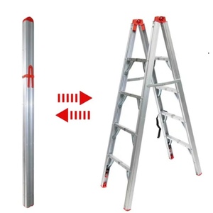 Deliladder Professional Factory Supply Precios razonables Bandeja de cables <span class=keywords><strong>Escalera</strong></span> de aluminio <span class=keywords><strong>plegable</strong></span> - Product Image 2