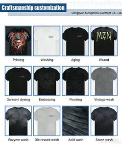 T-shirt personnalisé MZN pour homme, motif Mary <span class=keywords><strong>Jane</strong></span> rétro en coton pur délavé, T-shirt imprimé bohème extra large - Product Image 5