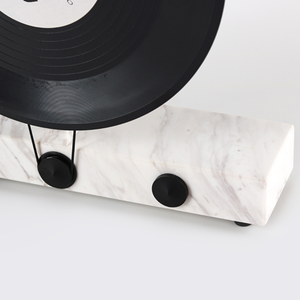 Dọc Retro Âm Thanh Ghi Vinyl Đá Cẩm Thạch Cơ Sở Kim Loại Ghi Âm Trang Trí Nội Thất Phòng Khách Trang Trí Đối Tượng Cho Phòng Đồ Trang Trí Quà Tặng - Product Image 5