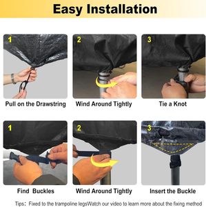 <span class=keywords><strong>Housse</strong></span> <span class=keywords><strong>de</strong></span> <span class=keywords><strong>protection</strong></span> pour <span class=keywords><strong>trampoline</strong></span> Couverture imperméable anti-UV anti-poussière pour <span class=keywords><strong>trampoline</strong></span> - Product Image 6