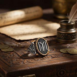 Ottoman Signet Design Authentic <b>Men</b> <b>Ring</b> Turkish Handmade Wholesale 925 Sterling Silver <b>for</b> <b>Men</b> - Product Image 3