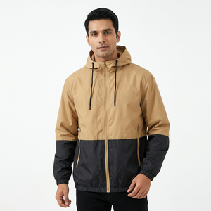 Custom Nylon Windbreaker <b>Jacket</b> Zip up waterproof <b>Men</b> Lightweight Running Outdoor Nylon Hoodie <b>Track</b> <b>Jacket</b> - Product Image 1