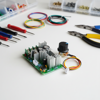 Contrôleur de vitesse de moteur à courant continu 12V/24V/36V/48V, module d'entraînement PWM haute puissance, régulateur de courant 20A