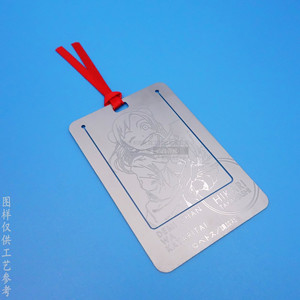 Custom Anime Stainless Steel <b>Bookmark</b> 30x50mm Embossed Metal School Stationery <b>Gift</b> - Product Image 2