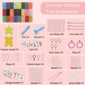 Nouveauté 2019 : Perles d'eau magiques DIY pour enfants, pistolet à gelée transparente, jouet en gel, 5000 perles, 24 couleurs, perles d'eau magiques - Product Image 2