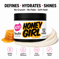 Locken-Definier-Creme für Schwarzes Haar Honig-Lockencreme Feuchtigkeitsspendendes Styling-Produkt für Lockiges Haar Sanfter Halt Frizz-Kontrolle