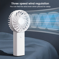 Ventilateur de Poche Mini USB avec Logo Personnalisé, Rechargeable, Portatif sur Batterie pour Extérieur ou Table