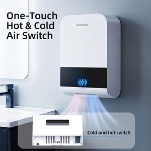 Sèche-mains automatique commercial ultra-mince à haute vitesse, mural, à capteur, électrique, avec filtre HEPA pour salle de bain - Product Image 3