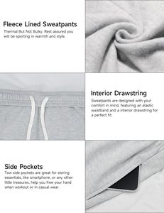 <span class=keywords><strong>Pantaloni</strong></span> Sportivi Invernali da <span class=keywords><strong>Donna</strong></span> Hesayep, Ecologici, Antivento, Foderati in Pile, a Gamba Larga, con Coulisse, Vendita all'Ingrosso - Product Image 3
