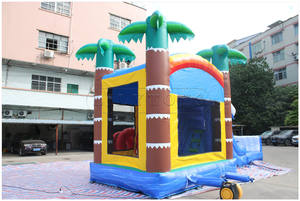 Castillo inflable de jungla <span class=keywords><strong>Tropical</strong></span> Jumping Combo Bounce House Backyard Castillo Inflable Jungla inflable Jumping Bouncer - Product Image 3