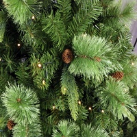 Premium Pine Spruce Künstlicher Weihnachts baum mit LED-Lichtern Stehende Basis für Büro/Home Party Dekor