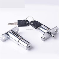 Serrure de porte coulissante à vis pour patio Serrure de vitrine avec clés Gadget Serrure de porte coulissante universelle robuste