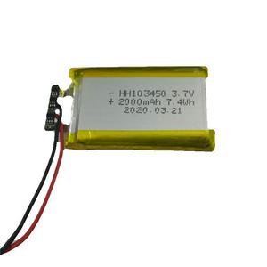 Personalización de fábrica 3,7 V Batería de polímero de litio 2000mAh 6.66wh LP103450 Power Banks para tabletas y computadoras portátiles - Product Image 5