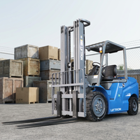 Forklift Listrik Lithium Liftron CPD40D 4000kg dengan Kontrol Layar Sentuh untuk Transfer Pallet Gudang Komponen Berat