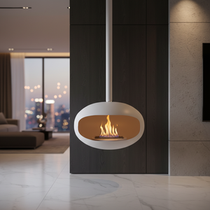 Caminetto a <span class=keywords><strong>bioetanolo</strong></span> senza fumi per interni, con telaio in metallo personalizzato, braciere a fuoco vero per decorazione residenziale e commerciale - Product Image 5