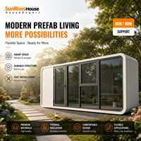 Maison de jardin modulaire en forme de cabane Apple, résidence en conteneur décorée pour l'extérieur, hôtel commercial, habitation