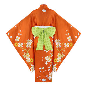 Costume de cosplay Kimono Hiyoko Saionji de l'anime Super <span class=keywords><strong>Danganronpa</strong></span> <span class=keywords><strong>2</strong></span>, robe orange pour femme adulte, vêtements d'Halloween, Kostuums - Product Image 5