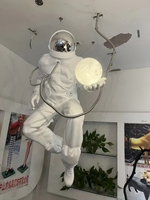 Statue d'astronaute en résine de taille réelle, créativité de décoration pour la maison, sculpture pop art
