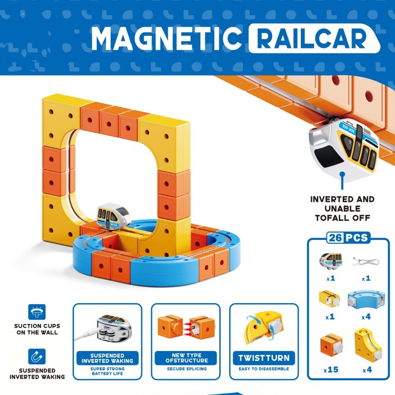 creative train building toy for children