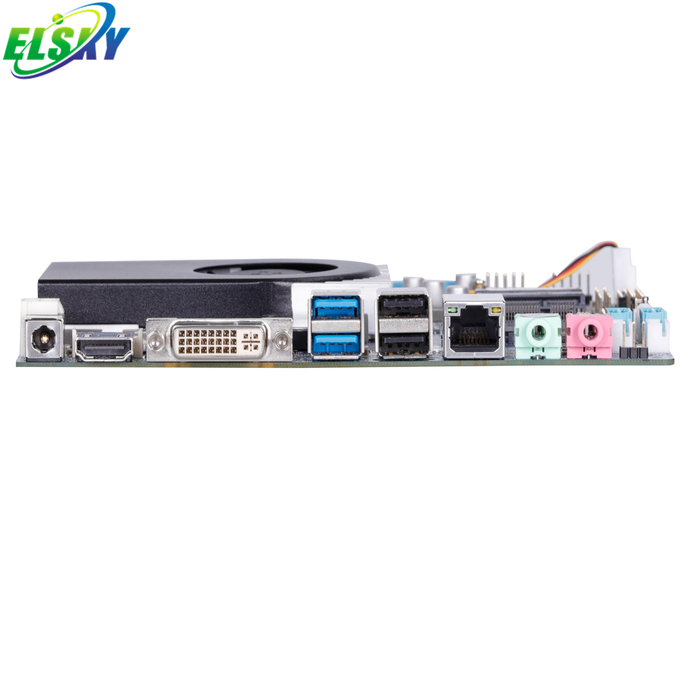 Распродажа, материнская плата ELSKY Core I3 7100U Mini-PCIE 4G 3G 2,4 ГГц 5 ГГц WIFI Blue-tooth 4,2 RS485 DVI LVDS I5 I7 Mini itx