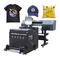 Imprimante numérique de t-shirts A1 24 pouces DTF semi-automatique avec secoueur de poudre, machine d'impression jet d'encre, nouvelle, garantie 1 an