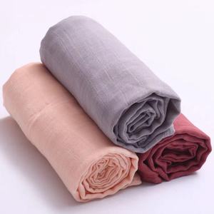 Manta de muselina de bambú para bebé <span class=keywords><strong>2</strong></span> capas manta swaddle muselina de tela de algodón orgánico al por mayor - Product Image 6