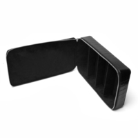 Étui de rangement pour lunettes de soleil en cuir PU de luxe à motif alligator avec logo personnalisé, 4 emplacements, boîte de présentation pour lunettes, organiseur de voyage pour lunettes de soleil