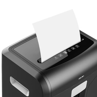 Deli 14401 Trituradora de documentos de tamaño mediano de alta potencia para oficina y negocios Nivel 5 Confidencialidad 10 hojas por uso Tarjetas CDs