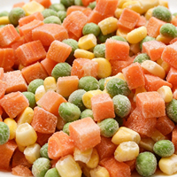 Proveedor de Vegetales Mixtos Congelados a Granel, Maíz, Guisantes, Zanahorias, IQF, Listos para Cocinar, 18 Meses de Vida Útil, HACCP, Directo de Fábrica