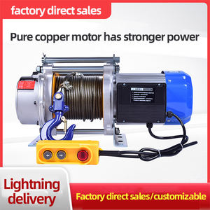 Treuil électrique en aluminium 220v 380v Heavy Duty <span class=keywords><strong>Wire</strong></span> <span class=keywords><strong>Rope</strong></span> 500kg 1000kg 1ton Electric Roof <span class=keywords><strong>Hoist</strong></span> Crane Winch - Product Image 5