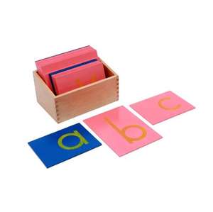 Caldo educativo minuscolo e alfabeto maiuscolo lettere carta vetrata materiali <span class=keywords><strong>in</strong></span> <span class=keywords><strong>legno</strong></span> Montessori giocattoli - Product Image 4