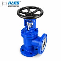Vanne à soupape manuelle à joint soufflé haute température DN15-300 pour eau, vapeur et huile