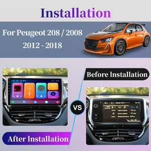 Autoradio 2 Din Android Octa Core Stereo per Auto Lettore DVD Navigatore GPS Multimediale Android Auto Carplay per Peugeot <span class=keywords><strong>2008</strong></span> <span class=keywords><strong>208</strong></span> - Product Image 3