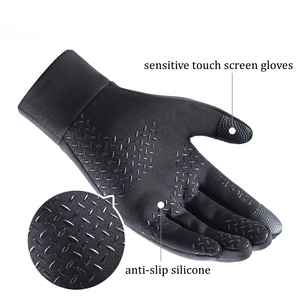 男女冬季聚酯滑雪手套防风防水触摸屏技术保暖骑行徒步旅行日常使用 - Product Image 3