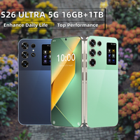 Nuevo Smartphone S26 Ultra Original, 5G, 16GB+1TB de Almacenamiento, Android 14, Pantalla HD de 7.3 Pulgadas, Desbloqueado, Conectividad 4G+5G, Cámara Trasera de 108MP