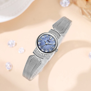 Reloj de Pulsera de Malla de Alta Gama Estilo Japonés, Reloj de Pulsera de Lujo con Correa de Madreperla Vintage para Mujer - Product Image 1