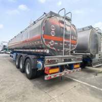 Semi-remorque citerne à carburant neuve d'occasion, 3 essieux, 40000L 45000L, en alliage d'aluminium, pour essence, diesel et huile