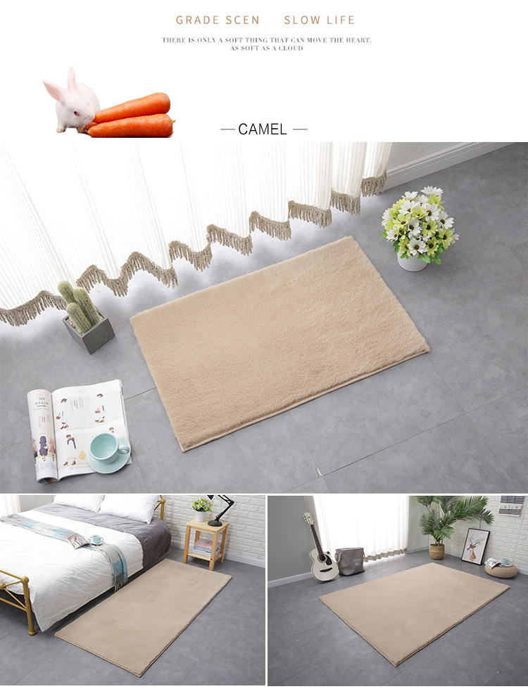 non slip plush shaggy faux rabbit fur carpet and rugs