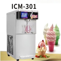 Commerciële soft-serve ijsmachine met één smaak, touchscreen en voorverkoeling, hoge capaciteit