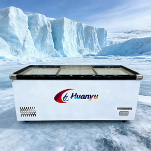 Congelador Comercial de Alta Eficiencia Tipo Isla para Supermercados, Vitrina para Exhibición y Almacenamiento de Alimentos Congelados - Product Image 1